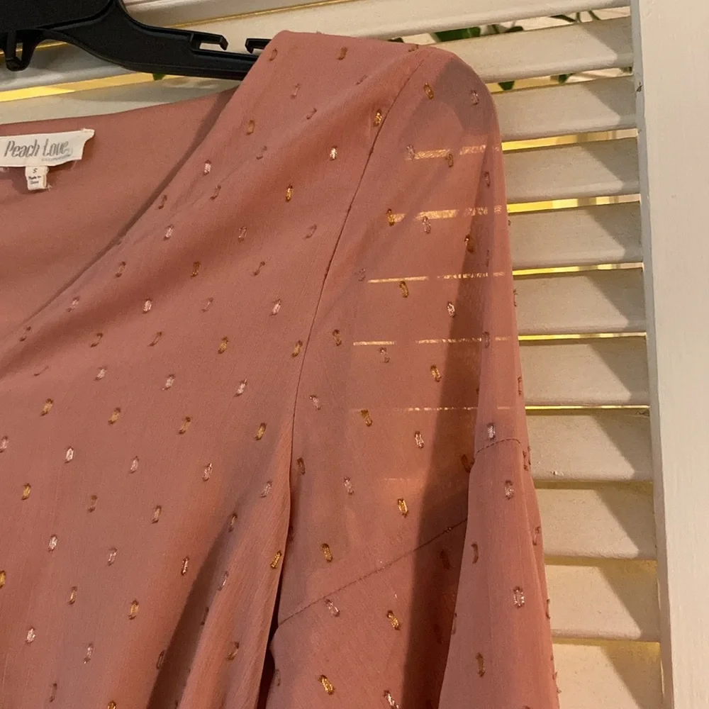 ‘Dusty Pink’ Blouse Bodysuit by Peach Love California - Picture 7 of 11